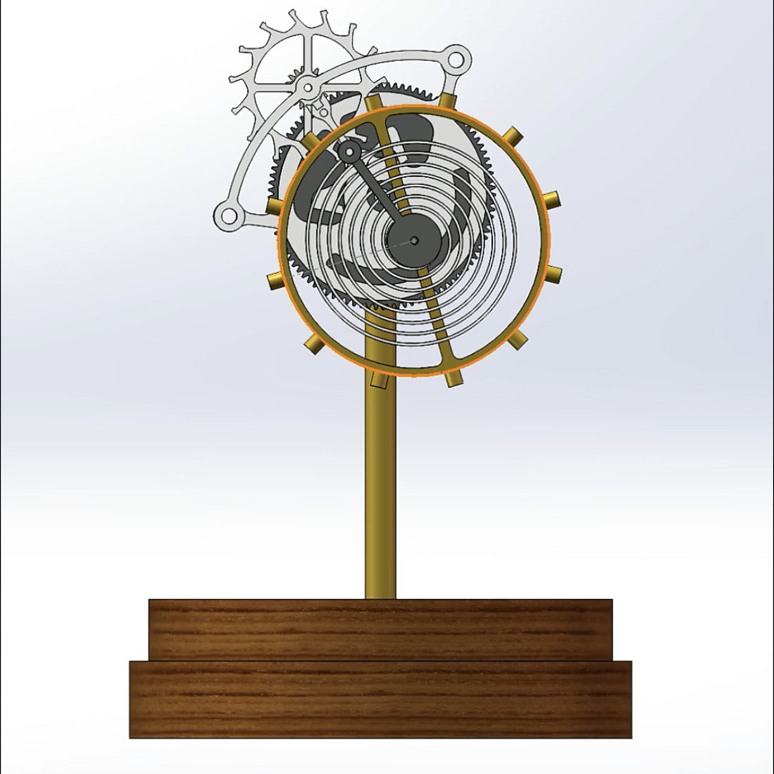 Mechanical Hourglass Timer Model