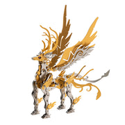 3d metal mechanical deer diy assembly model kit, futuristic desktop for adults and collectors