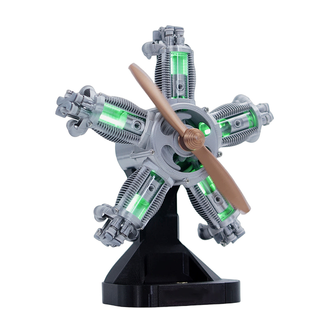 enjomor 3d printed radial 5-cylinder engine model kit that works-build your own radial engine