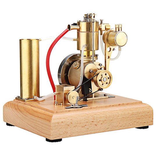 m18 premium stirling engine model – water-cooled miniature gasoline motor with gear pump & water tank