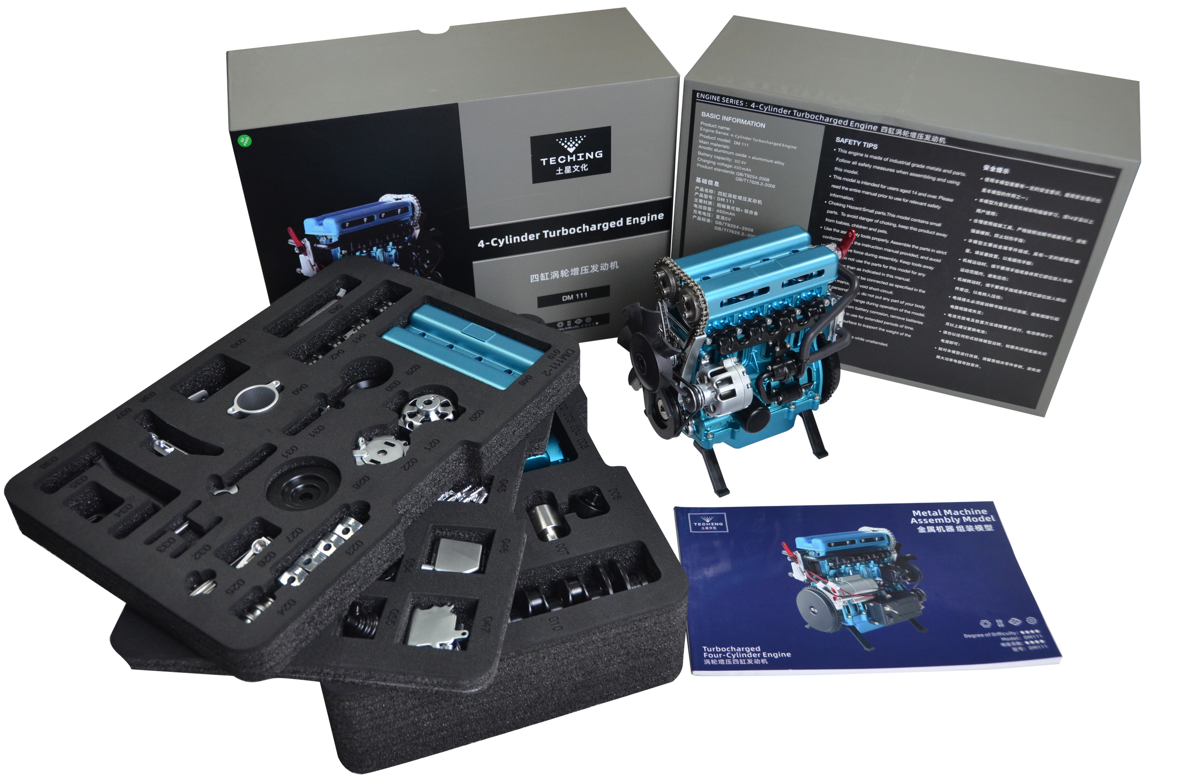 TECHING L4 Engine Model Kit that Works | Build Your Own Engine - EngineDIY