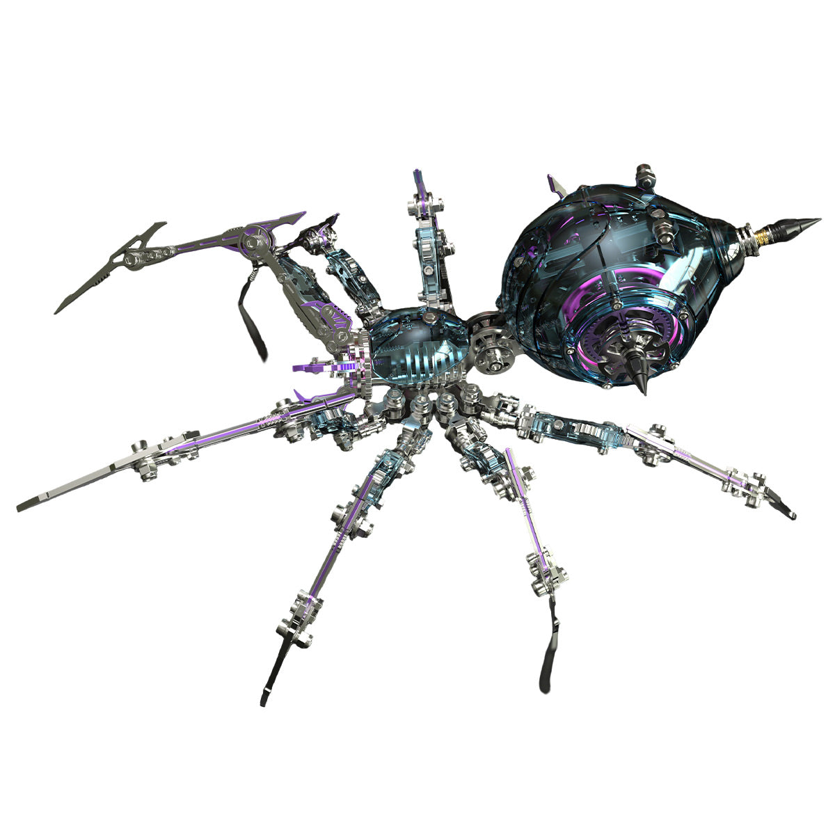 steampunk mechanical war spider 3d assembly model kit – build your own industrial arachnid artillery