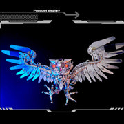 3D Nocturnal Owl DIY Steampunk Metal Assembly Animal Model Spooky Halloween Decor - EngineDIY