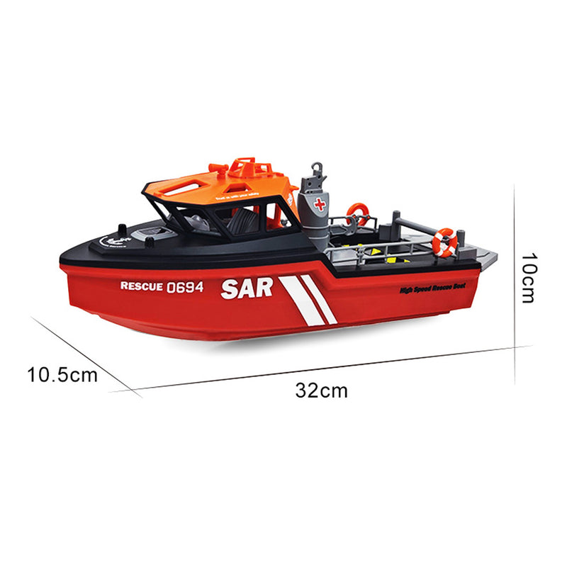 1/32 scale 2.4g 8km/h rc rescue boat model rtr version