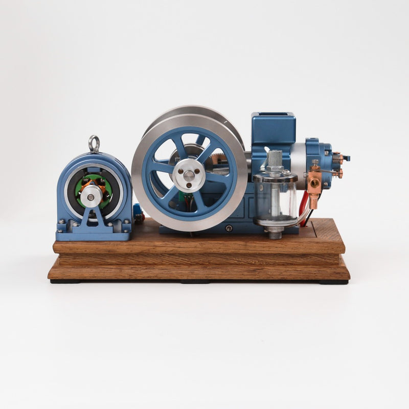 enjomor horizontal antique engine model working internal combustion display