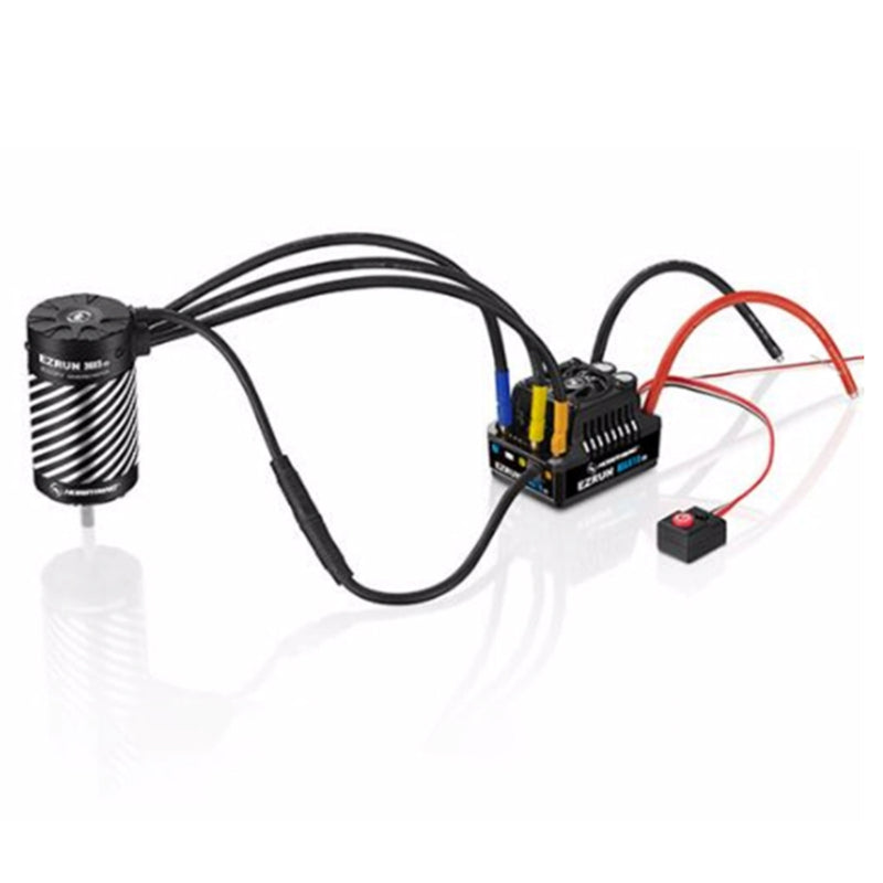 HW EzRun MAX10 G2+3652 G3 3300KV Sensored Brushless Power Kit with Extension Wire&ESC&Motor Set - EngineDIY