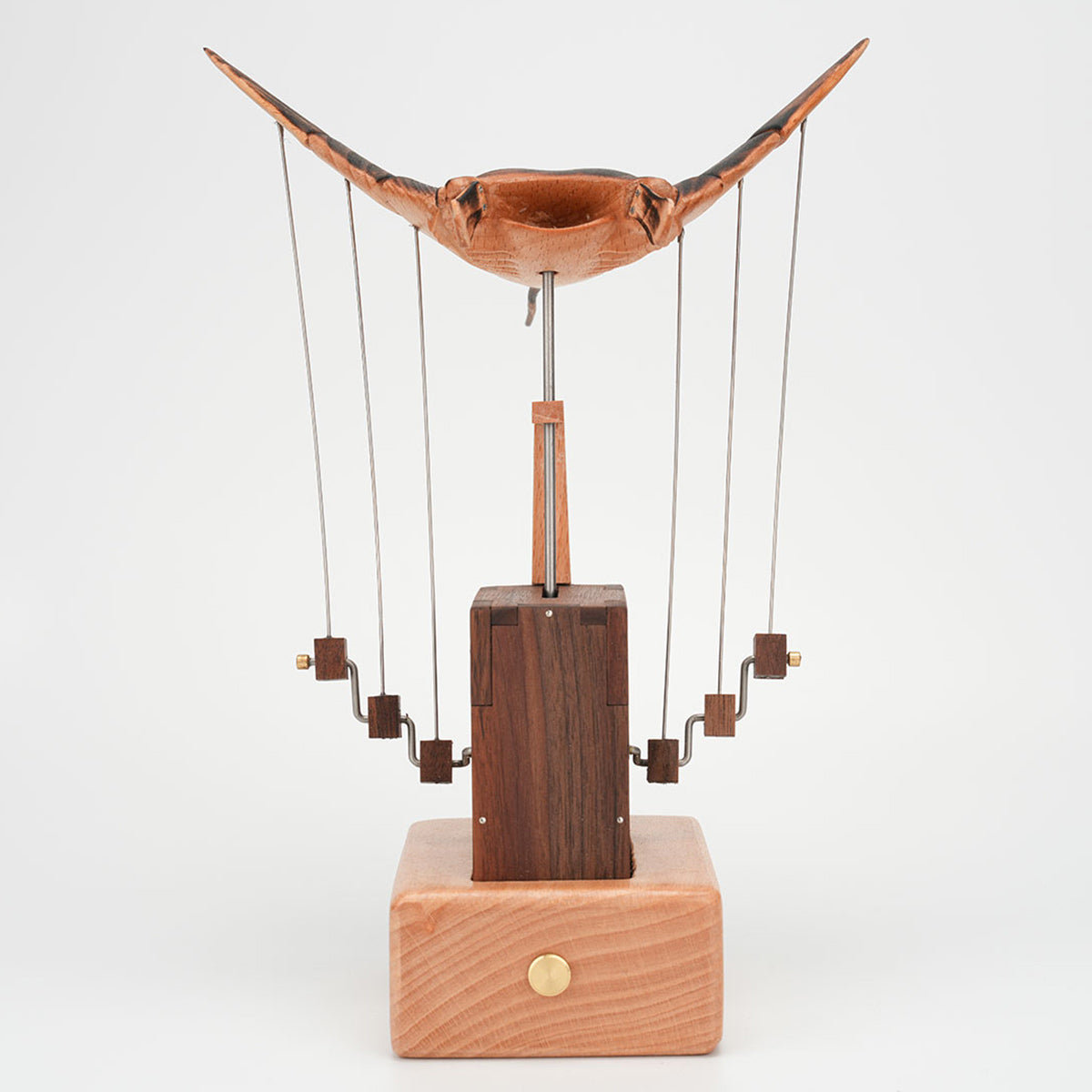 wooden manta ray bionic marine biological dynamic model