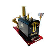 RW-BV2C Mini Reversible Reciprocating V-Type Dual-Cylinder Live Steam Engine and Boiler Model - EngineDIY