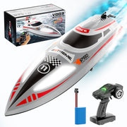 2.4ghz Remote Control Speedboat - 30km/H High-Speed Electric Racing Boat With Led Night Lights