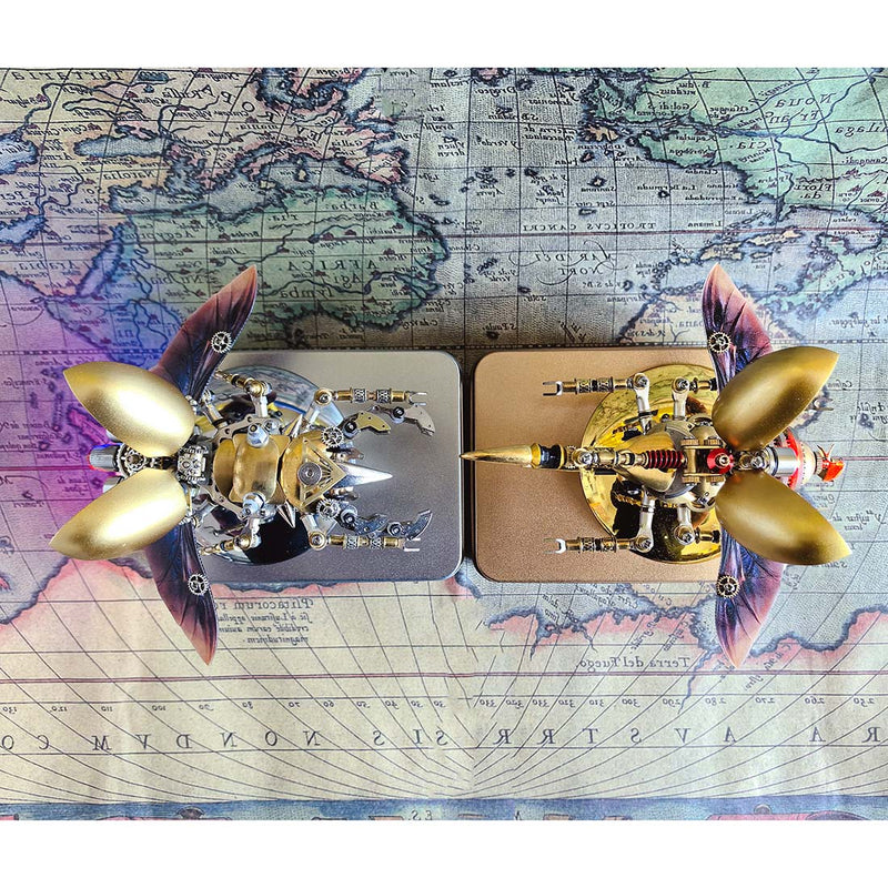 3D DIY Steampunk Christmas Insects Metal Assembly Model Kits Creative Ornament - EngineDIY
