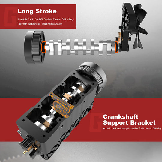 Moteur à essence TOYAN FS-L400BGC 14 cc, 4 cylindres en ligne, 4 temps, OHC L4, refroidi par eau, modèle pour voiture, bateau, avion RC