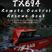 1/32 scale 2.4g 8km/h rc rescue boat model rtr version