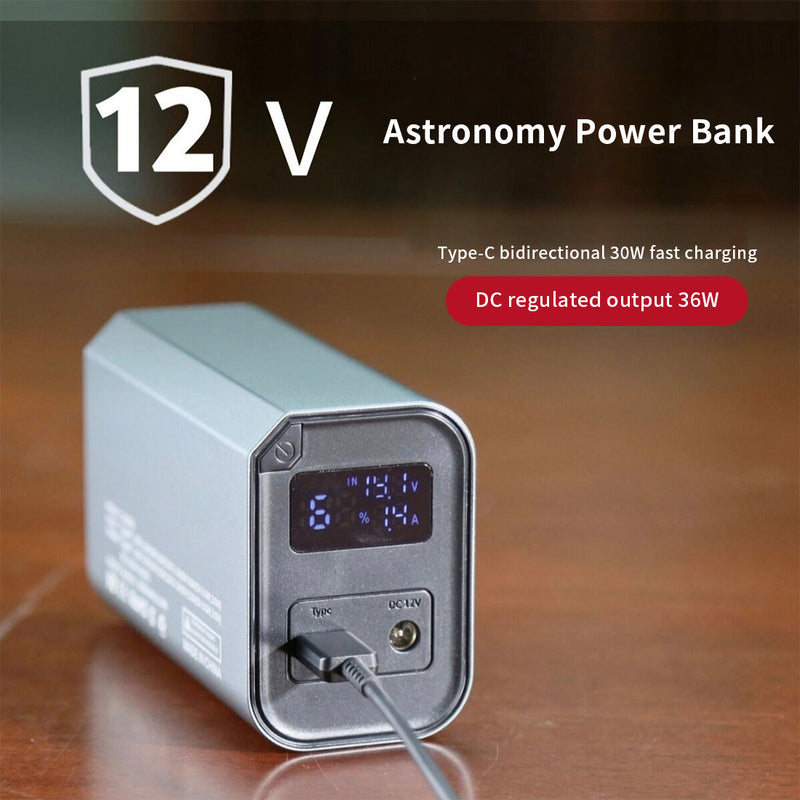 5000mAh High-Capacity Portable Power Supply for Telescopes and Equatorial Mounts