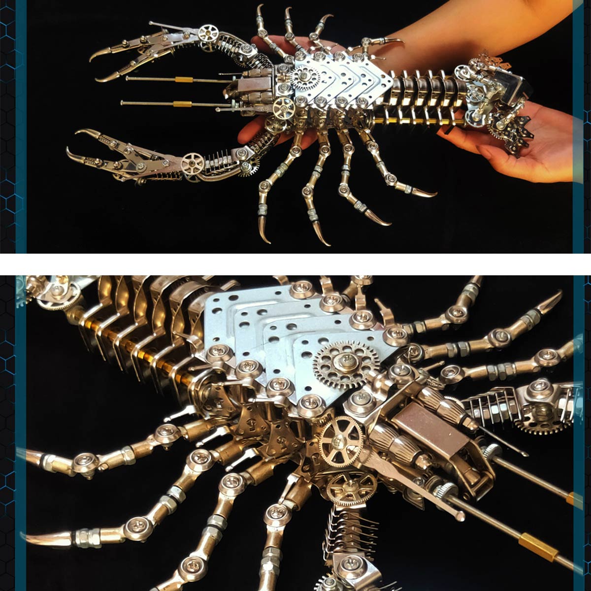 needle nose plier 3d metal mechanical lobster model kit