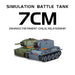 1/64 scale 2.4g mini rc battle tank model with infrared combat mode, rotating turret and track drive