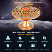 teching metal diy mechanical solar system model kit dynamic orbital desk ornament - 600+pcs