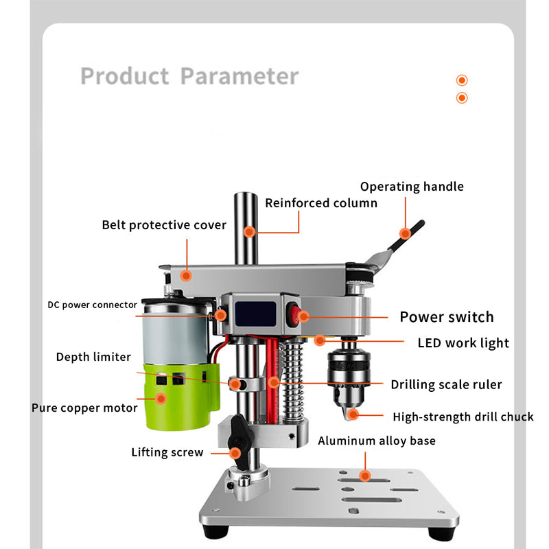 Household Mini Desktop Drill Press - EngineDIY