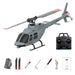 a60 bell206 90-class 2.4g 4ch single rotor flybarless mini rc helicopter model with optical flow altitude hold 1/42 scale