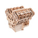 w12 running engine model kit 1400+ pcs functional 3d wooden mechanical car engine
