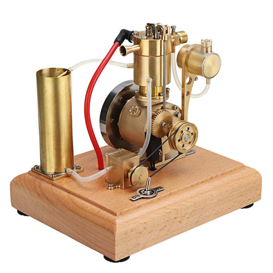 m18 premium stirling engine model – water-cooled miniature gasoline motor with gear pump & water tank