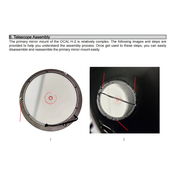OCAL H-2 D206mm F2.72 560mm Focal Length Newtonian Reflector Telescope (Model H-206) - EngineDIY