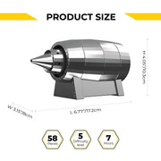 air force jet turbine 3D metal aircraft turbine model kit, collectible desktop display for aviation lovers-58pcs