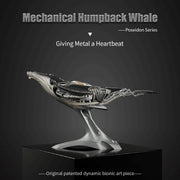 3d metal mechanical humpback whale model kit– diy marine creature assembly puzzle toy