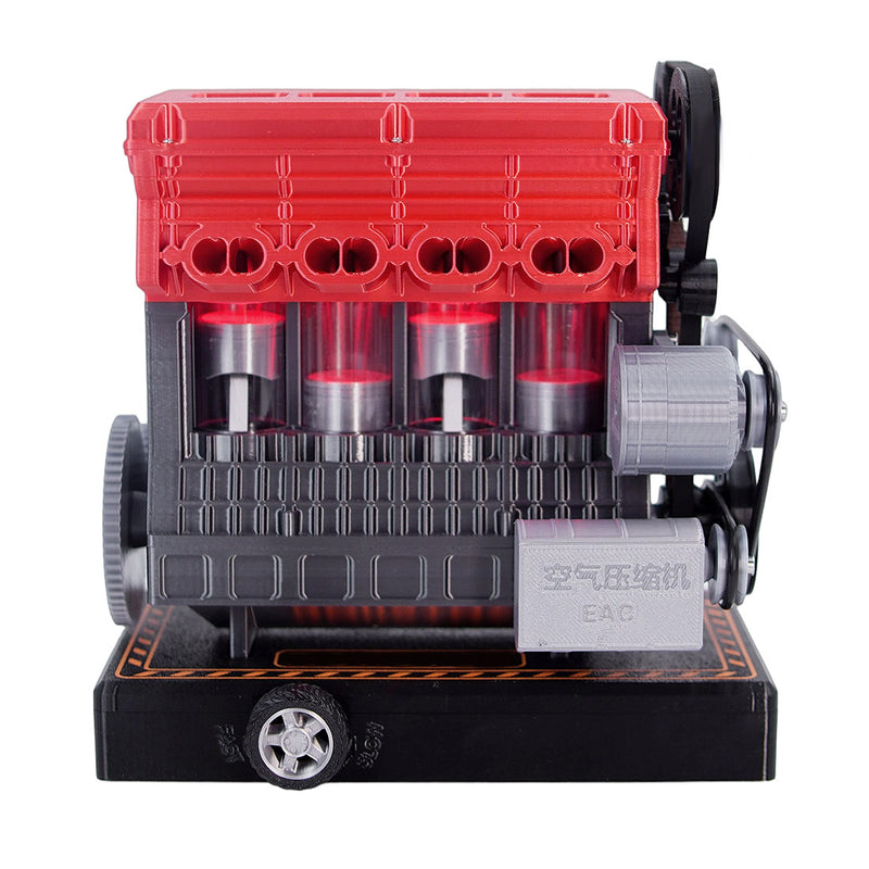 enjomor 3d printed inline four-cylinder engine model kit that works - build your own simulated internal combustion engine