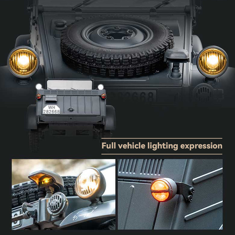 1/12 scale 2.4g type 82 rc barrel vehicle model with 4-wheel independent suspension