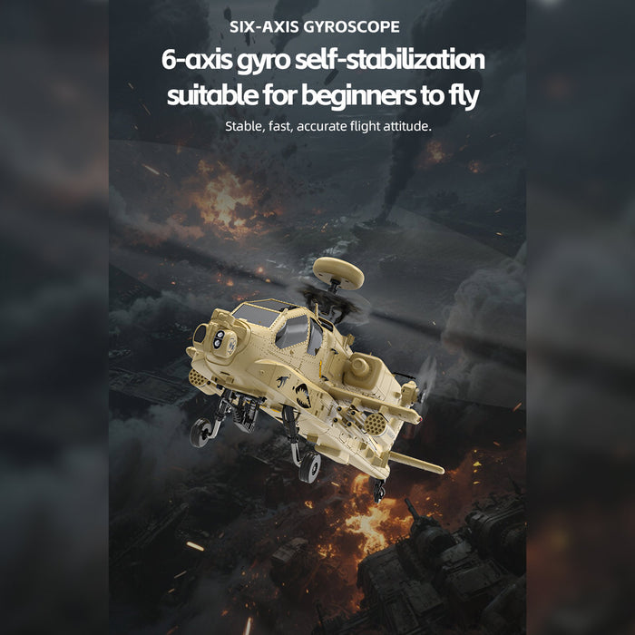 wolfbush & yu xiang f11-n ah64 apache rc helicopter – 1/32 scale 2.4g 6ch coaxial dual rotor with optical flow altitude hold