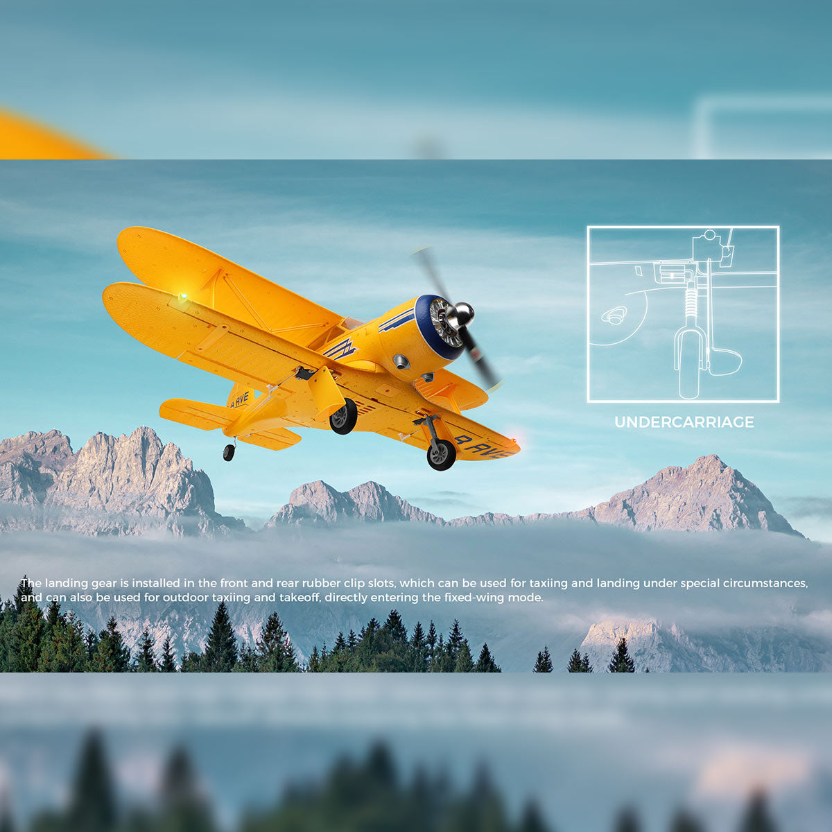 xk a300 beech d17s biplane 3d/6g 2.4g 4ch brushless scale rc airplane model, 550mm wingspan epp fixed wing aircraft with quick release