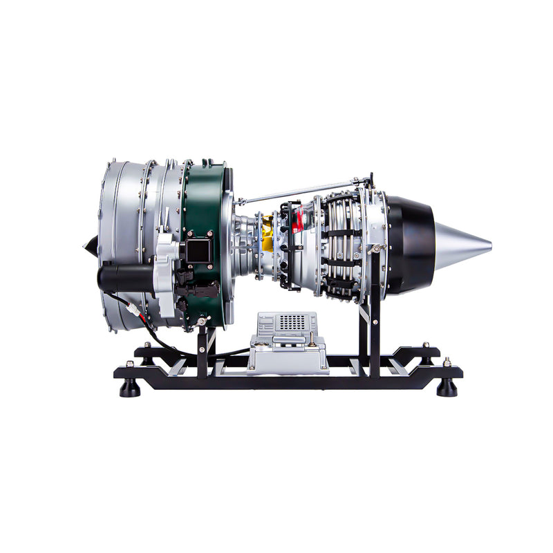 Turbofan Engine Model Kit that Works - Build Your Own Turbofan Engine - TECHING 1/10 Full Metal Dual-Spool Turbofan Engine Aircraft Jet Engine Model 1000+Pcs