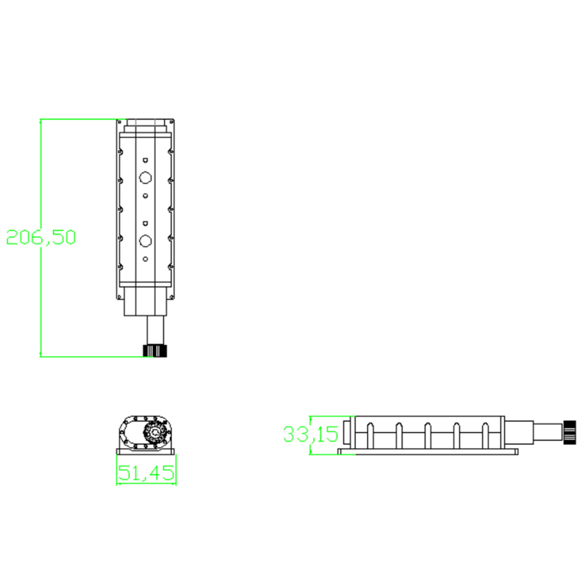 enjomor metal srew-type supercharger for enjomor gs-v12 engine model