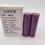 18650 3.7V 1200mAh Lithium-ion Battery for RETROL HM-01 Hit and Miss Engine 2pcs/set - EngineDIY