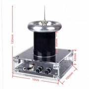 glow coil high voltage ion experiment, desktop electric display with audio input