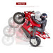 1/6 scale 2.4ghz rc dual-motor electric two-wheel self-balancing motorcycle model with six-axis gyroscope