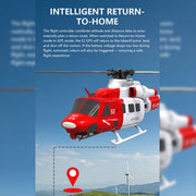 goosky e2 uh-1y 2.4g 6ch dual brushless direct drive rc rescue simulation helicopter model with lidar positioning