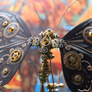 Mechanical 3D DIY Dynamic Butterfly Metal Model Building Kits with Music Box - EngineDIY