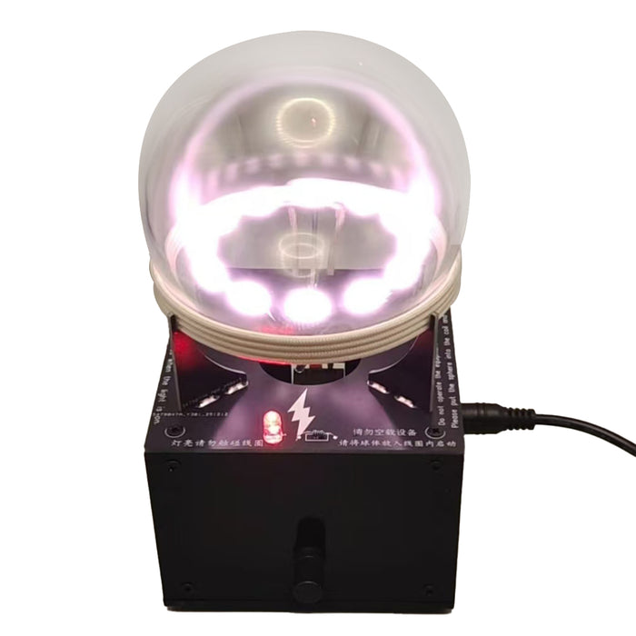 Plasma Energy Light Sphere, Magnetic Field Neon Gas Display Lamp Ring Plasma Sphere-Interactive Science Desk Toy
