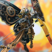 Mechanical 3D DIY Dynamic Butterfly Metal Model Building Kits with Music Box - EngineDIY
