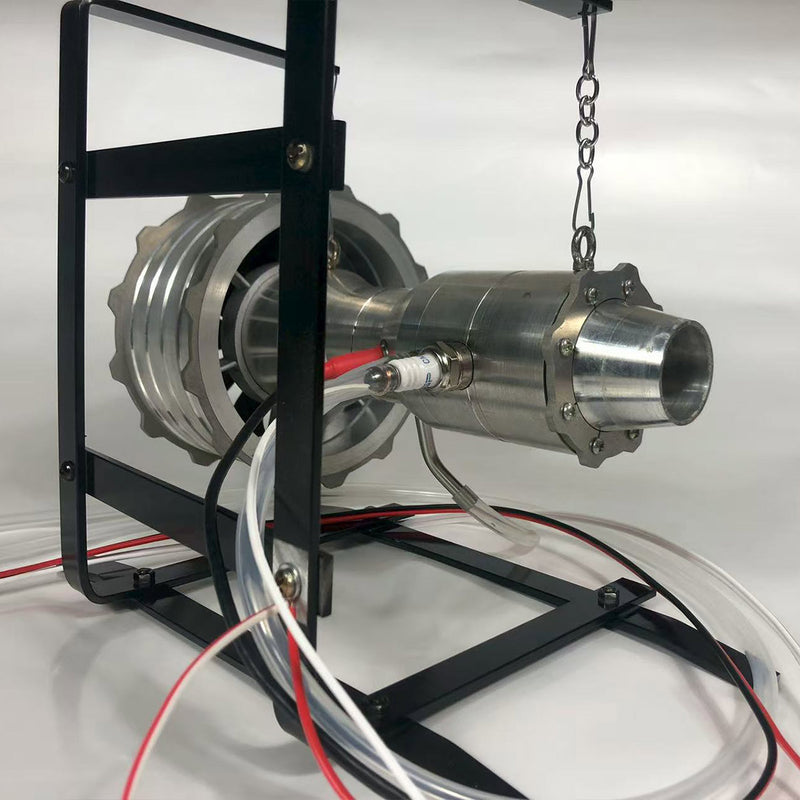 miniature turbofan engine model precision-crafted removable and maintainable jet engine with liquid gas combustion