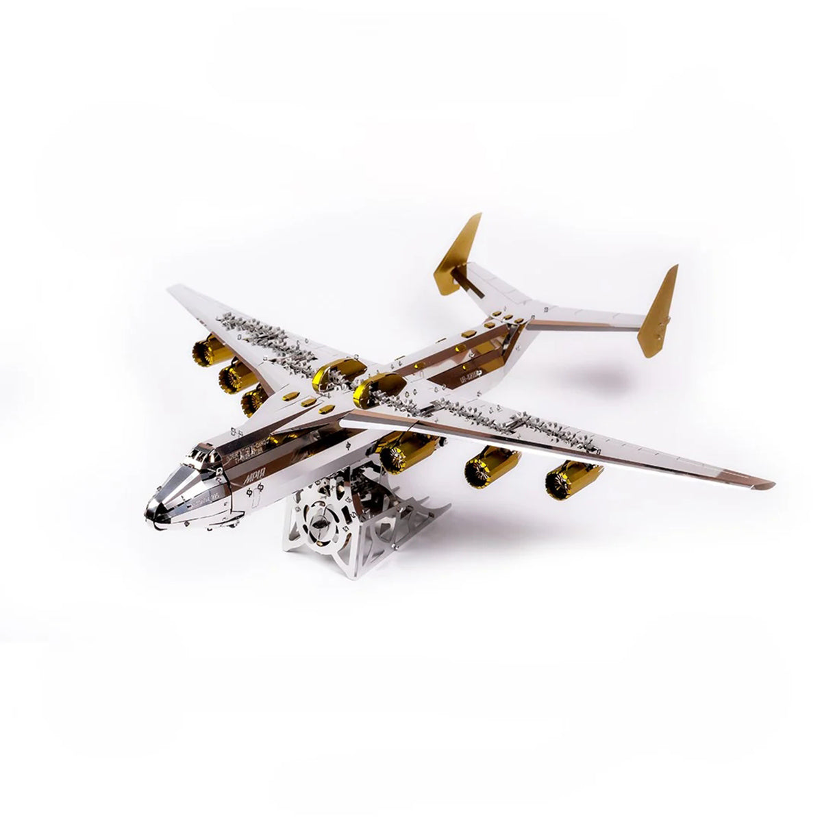 3d metal an-225 mriya aircraft model kit, collectible desktop display for aviation lovers-267pcs