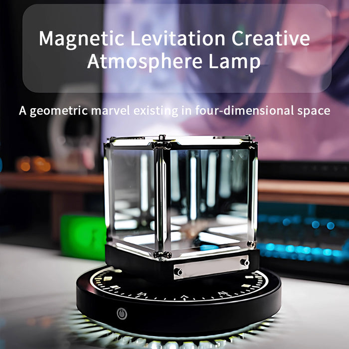 Magnetic Levitation Cube Desk Decor - EngineDIY