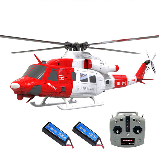 goosky e2 uh-1y 2.4g 6ch dual brushless direct drive rc rescue simulation helicopter model with lidar positioning
