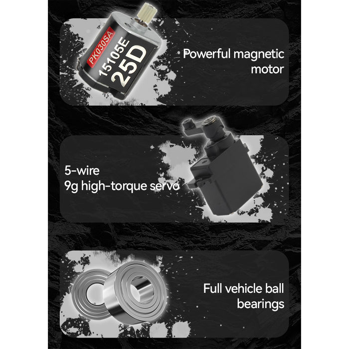 1/24 scale 2.4g full-time 4wd full-proportional rc off-road car rtr version miniature model gifts