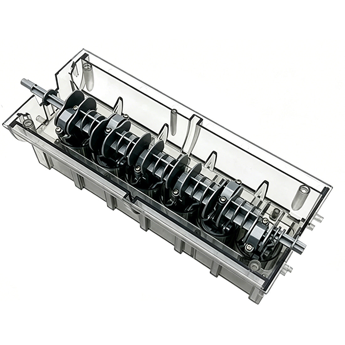 inline 6-cylinder engine model kit that works - build your own engine - transparent internal combustion engine diy assembly kit with motor drive, moving pistons and led effect