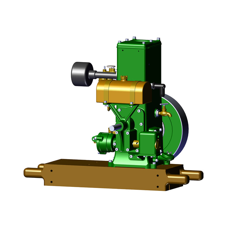 RETROL & OKMO D Type Stationary Miniature Gasoline Internal Combustion Engine Model Centennial Anniversary Edition - EngineDIY