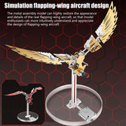 flaming shadow 3d metal mechanical ornithopter assembly model kit with mechanical transmission