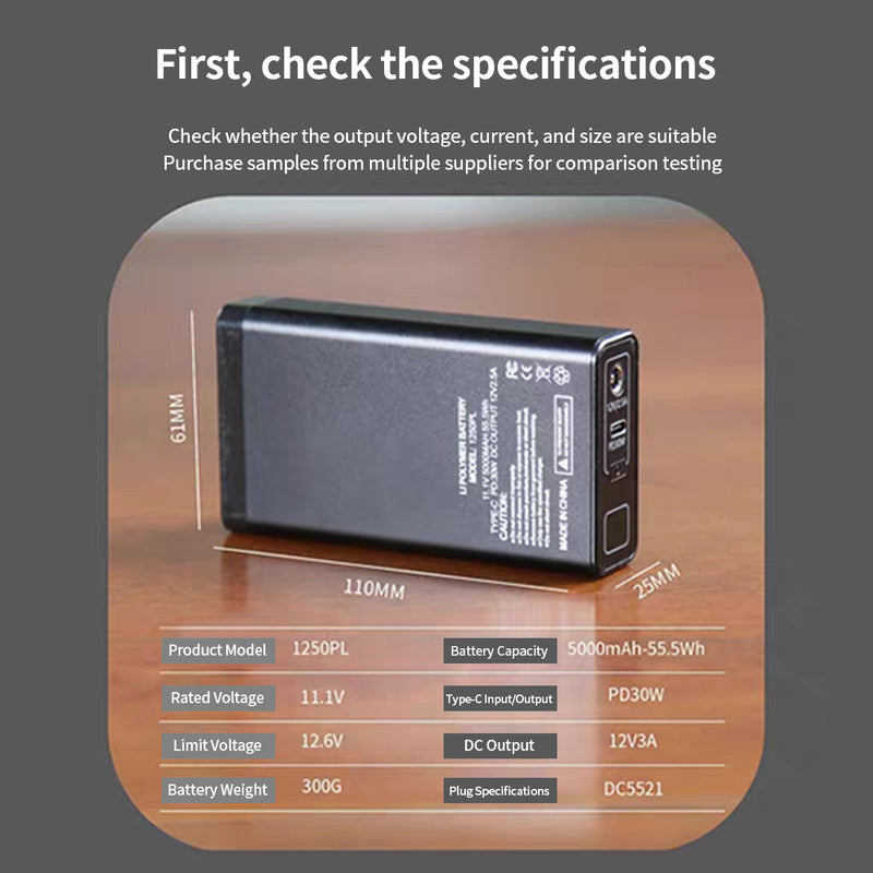 5000mAh High-Capacity Portable Power Supply for Telescopes and Equatorial Mounts