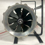miniature turbofan engine model precision-crafted removable and maintainable jet engine with liquid gas combustion